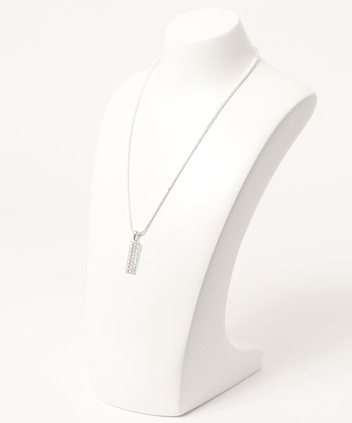 PAGEBOY（ページボーイ）の「チェーンプレートネックレス（ネックレス・レディース・グレイッシュベージュ・FREE）」の3枚目の写真