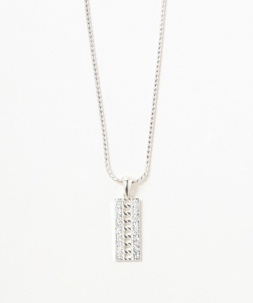 PAGEBOY（ページボーイ）の「チェーンプレートネックレス（ネックレス・レディース・グレイッシュベージュ・FREE）」の7枚目の写真