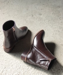 SESTO（セスト）の「内側ファーのウッドヒールショートブーツ（ブーツ）」