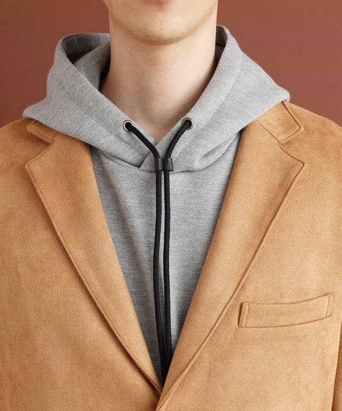 MK MICHEL KLEIN HOMME （エムケーミッシェルクランオム）の「『WEB限定/快適ストレッチ』ポンチスエードチェスターコート（チェスターコート・メンズ・ネイビー/サンドベージュ・46/48/51）」の19枚目の写真