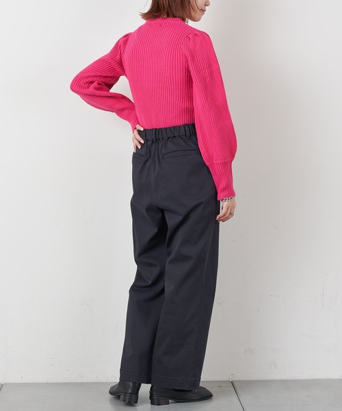 CIAOPANIC TYPY(チャオパニックティピー)の「【WEB限定】ボリュームスリーブリブニット(ニット/セーター・レディース・ブラック/オフホワイト/グリーン/ピンク/グレー系その他/バイオレット/ブルー・ONE SIZE)」の21枚目の写真