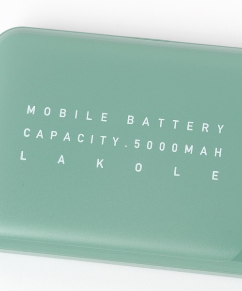 LAKOLE(ラコレ)の「5000mAhモバイルバッテリー / 237672(スマホグッズ・レディース・ホワイト/ブラック/グレー/チャコール/桜/グリーン・FREE)」の20枚目の写真