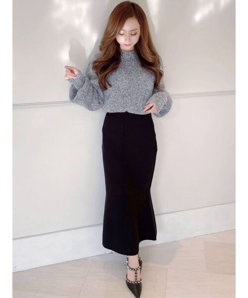 RESEXXY（リゼクシー）の「マーメイドニットスカート（スカート・レディース・ブラック/ピンク/ブラウン/ベージュ・FREE）」の19枚目の写真