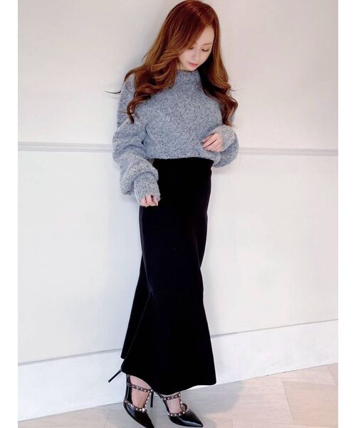 RESEXXY（リゼクシー）の「マーメイドニットスカート（スカート・レディース・ブラック/ピンク/ブラウン/ベージュ・FREE）」の22枚目の写真