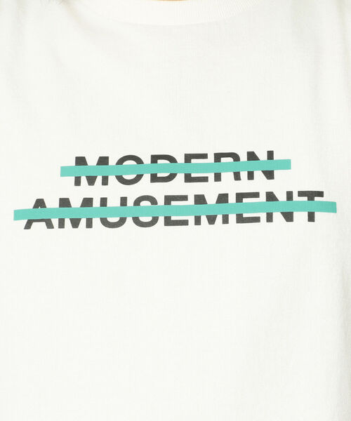 Modern Amusement(モダンアミューズメント)の「ModernAmusement/モダンアミューズメント/LINE LOGO TEE(Tシャツ/カットソー・メンズ・グレー/ブラック/ホワイト・SMALL/LARGE/MEDIUM)」の12枚目の写真