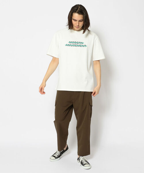 Modern Amusement(モダンアミューズメント)の「ModernAmusement/モダンアミューズメント/LINE LOGO TEE(Tシャツ/カットソー・メンズ・グレー/ブラック/ホワイト・SMALL/LARGE/MEDIUM)」の10枚目の写真