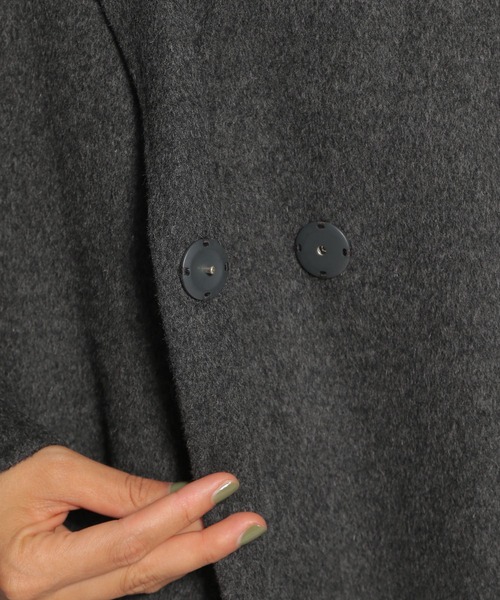 niko and...（ニコアンド）の「ウール混リバーマキシチェスターコート（チェスターコート・レディース・モカ/キャメル/チャコール・MEDIUM/LARGE）」の14枚目の写真