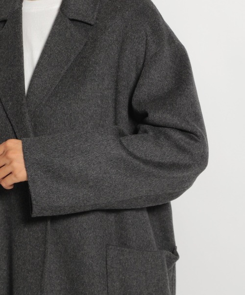 niko and...（ニコアンド）の「ウール混リバーマキシチェスターコート（チェスターコート・レディース・モカ/キャメル/チャコール・MEDIUM/LARGE）」の15枚目の写真