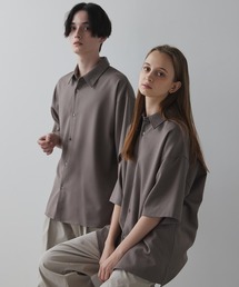 【CLEL】TR Loose Half Sleeve Regular Collar Shirt / TR ルーズ半袖レギュラーカラーシャツ【セットアップ対応】