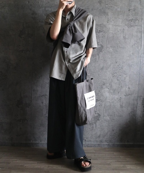 【CLEL】TR Loose Half Sleeve Regular Collar Shirt / TR ルーズ半袖レギュラーカラーシャツ【セットアップ対応】（シャツ/ブラウス）｜CLEL（クレイル）