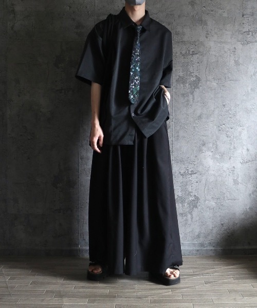 【CLEL】TR Loose Half Sleeve Regular Collar Shirt / TR ルーズ半袖レギュラーカラーシャツ【セットアップ対応】（シャツ/ブラウス）｜CLEL（クレイル）