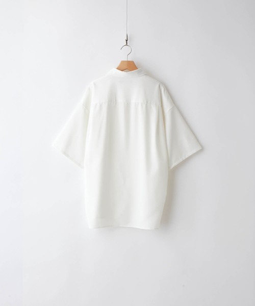 【CLEL】TR Loose Half Sleeve Regular Collar Shirt / TR ルーズ半袖レギュラーカラーシャツ【セットアップ対応】（シャツ/ブラウス）｜CLEL（クレイル）