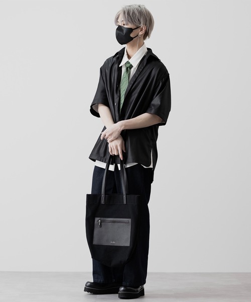 【CLEL】TR Loose Half Sleeve Regular Collar Shirt / TR ルーズ半袖レギュラーカラーシャツ【セットアップ対応】（シャツ/ブラウス）｜CLEL（クレイル）