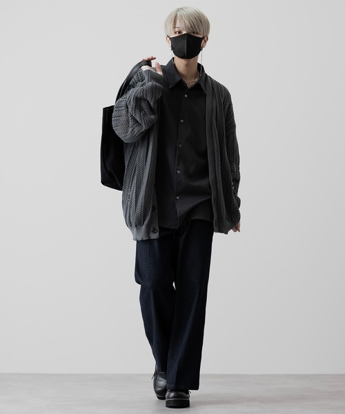 【CLEL】TR Loose Half Sleeve Regular Collar Shirt / TR ルーズ半袖レギュラーカラーシャツ【セットアップ対応】（シャツ/ブラウス）｜CLEL（クレイル）