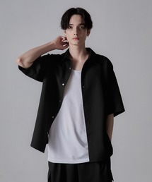 CLEL（クレイル）の「【CLEL】TR Loose Half Sleeve Regular Collar Shirt / TR ルーズ半袖レギュラーカラーシャツ【セットアップ対応】（シャツ/ブラウス）」