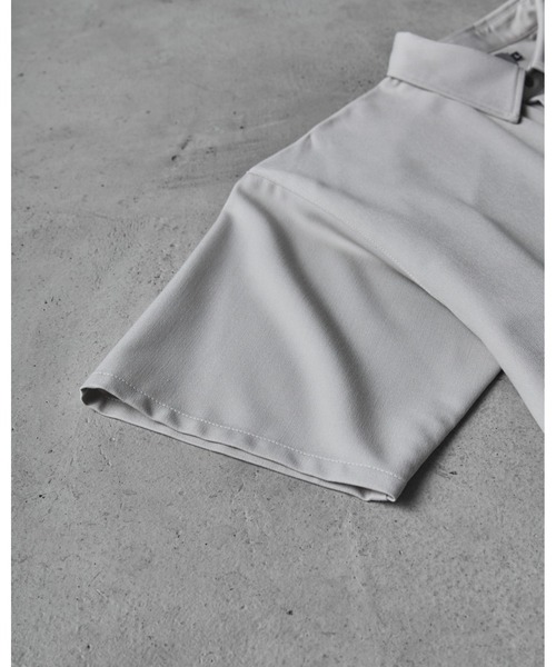【CLEL】TR Loose Half Sleeve Regular Collar Shirt / TR ルーズ半袖レギュラーカラーシャツ【セットアップ対応】（シャツ/ブラウス）｜CLEL（クレイル）