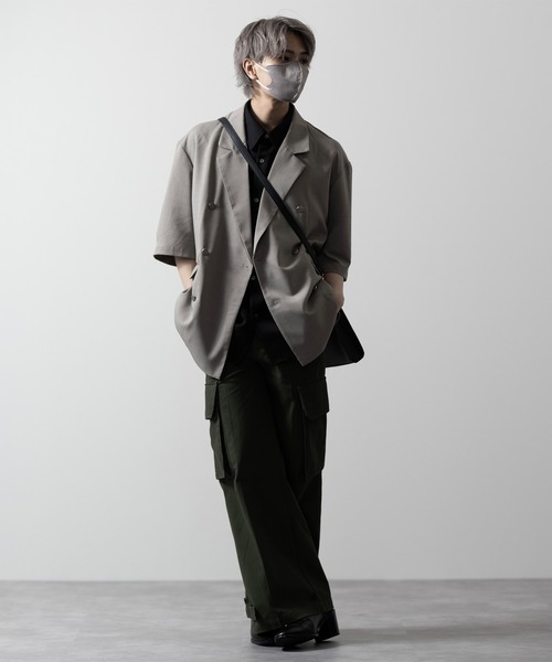 【CLEL】TR Loose Half Sleeve Regular Collar Shirt / TR ルーズ半袖レギュラーカラーシャツ【セットアップ対応】（シャツ/ブラウス）｜CLEL（クレイル）