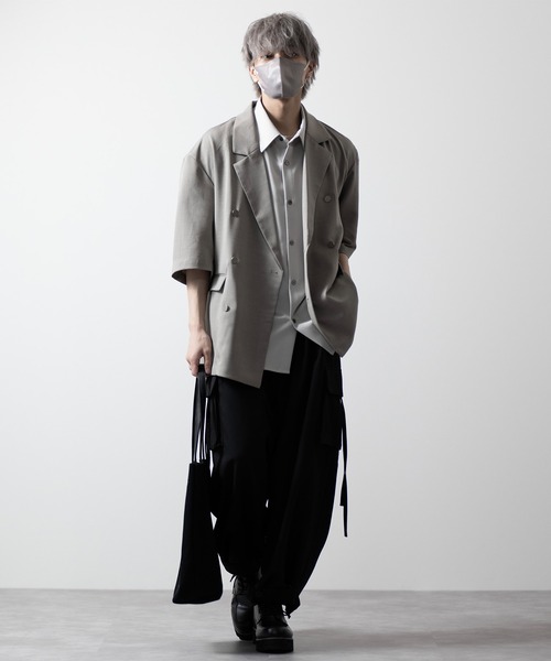 【CLEL】TR Loose Half Sleeve Regular Collar Shirt / TR ルーズ半袖レギュラーカラーシャツ【セットアップ対応】（シャツ/ブラウス）｜CLEL（クレイル）