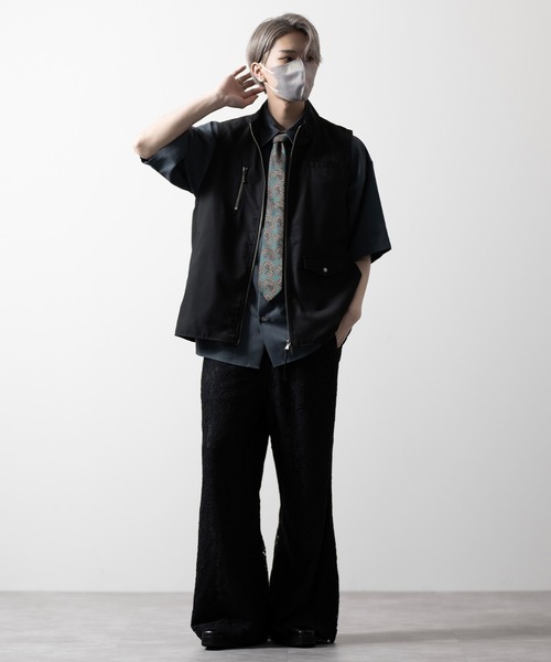 【CLEL】TR Loose Half Sleeve Regular Collar Shirt / TR ルーズ半袖レギュラーカラーシャツ【セットアップ対応】（シャツ/ブラウス）｜CLEL（クレイル）