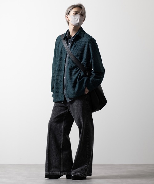 【CLEL】TR Loose Half Sleeve Regular Collar Shirt / TR ルーズ半袖レギュラーカラーシャツ【セットアップ対応】（シャツ/ブラウス）｜CLEL（クレイル）