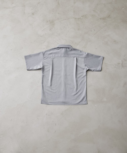 【CLEL】TR Loose Half Sleeve Regular Collar Shirt / TR ルーズ半袖レギュラーカラーシャツ【セットアップ対応】（シャツ/ブラウス）｜CLEL（クレイル）