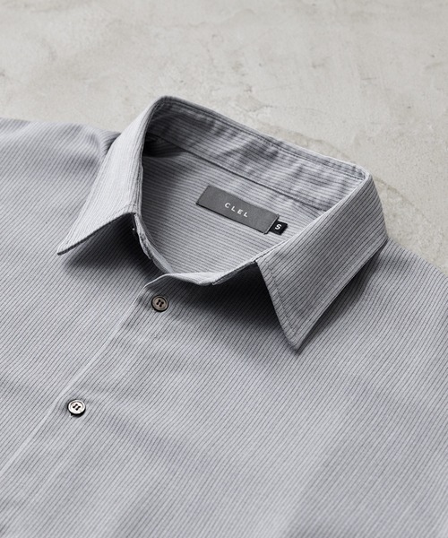 【CLEL】TR Loose Half Sleeve Regular Collar Shirt / TR ルーズ半袖レギュラーカラーシャツ【セットアップ対応】（シャツ/ブラウス）｜CLEL（クレイル）