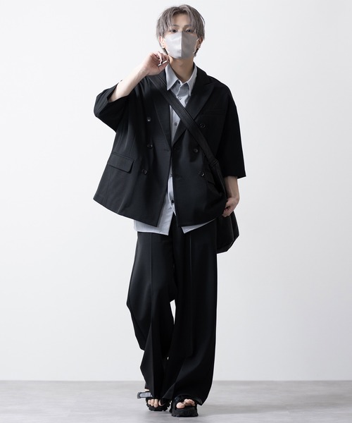 【CLEL】TR Loose Half Sleeve Regular Collar Shirt / TR ルーズ半袖レギュラーカラーシャツ【セットアップ対応】（シャツ/ブラウス）｜CLEL（クレイル）