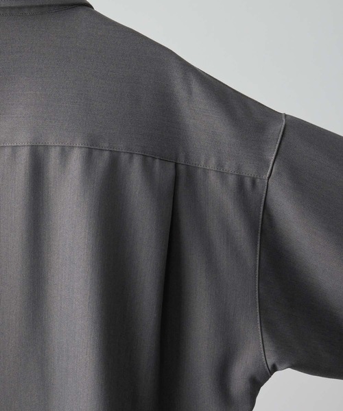 【CLEL】TR Loose Half Sleeve Regular Collar Shirt / TR ルーズ半袖レギュラーカラーシャツ【セットアップ対応】（シャツ/ブラウス）｜CLEL（クレイル）