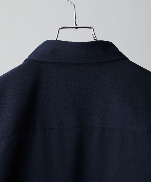 【CLEL】TR Loose Half Sleeve Regular Collar Shirt / TR ルーズ半袖レギュラーカラーシャツ【セットアップ対応】（シャツ/ブラウス）｜CLEL（クレイル）