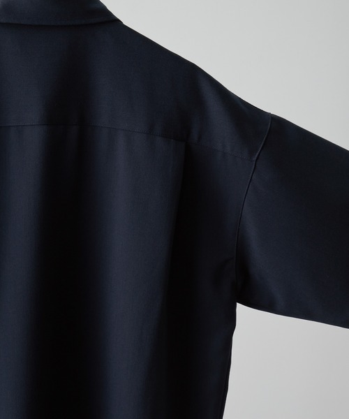 【CLEL】TR Loose Half Sleeve Regular Collar Shirt / TR ルーズ半袖レギュラーカラーシャツ【セットアップ対応】（シャツ/ブラウス）｜CLEL（クレイル）