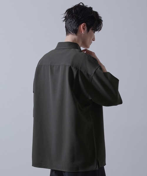 【CLEL】TR Loose Half Sleeve Regular Collar Shirt / TR ルーズ半袖レギュラーカラーシャツ【セットアップ対応】（シャツ/ブラウス）｜CLEL（クレイル）