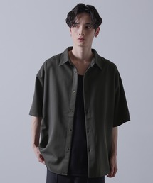 CLEL（クレイル）の「【CLEL】TR Loose Half Sleeve Regular Collar Shirt   TR ルーズ半袖レギュラーカラーシャツ【セットアップ対応】（シャツ/ブラウス）」