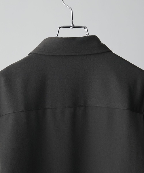 【CLEL】TR Loose Half Sleeve Regular Collar Shirt / TR ルーズ半袖レギュラーカラーシャツ【セットアップ対応】（シャツ/ブラウス）｜CLEL（クレイル）