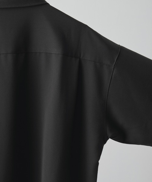 【CLEL】TR Loose Half Sleeve Regular Collar Shirt / TR ルーズ半袖レギュラーカラーシャツ【セットアップ対応】（シャツ/ブラウス）｜CLEL（クレイル）