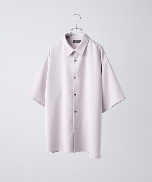 【CLEL】TR Loose Half Sleeve Regular Collar Shirt / TR ルーズ半袖レギュラーカラーシャツ【セットアップ対応】（シャツ/ブラウス）｜CLEL（クレイル）