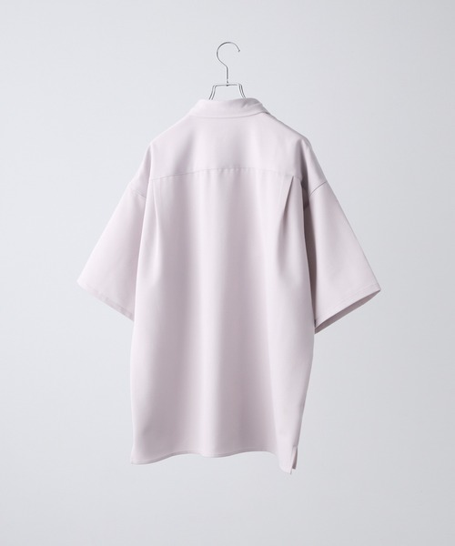 【CLEL】TR Loose Half Sleeve Regular Collar Shirt / TR ルーズ半袖レギュラーカラーシャツ【セットアップ対応】（シャツ/ブラウス）｜CLEL（クレイル）