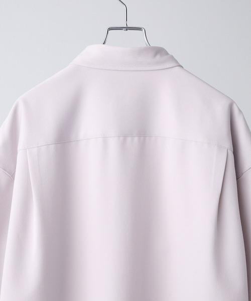 【CLEL】TR Loose Half Sleeve Regular Collar Shirt / TR ルーズ半袖レギュラーカラーシャツ【セットアップ対応】（シャツ/ブラウス）｜CLEL（クレイル）