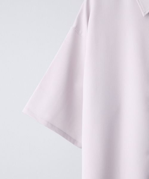 【CLEL】TR Loose Half Sleeve Regular Collar Shirt / TR ルーズ半袖レギュラーカラーシャツ【セットアップ対応】（シャツ/ブラウス）｜CLEL（クレイル）