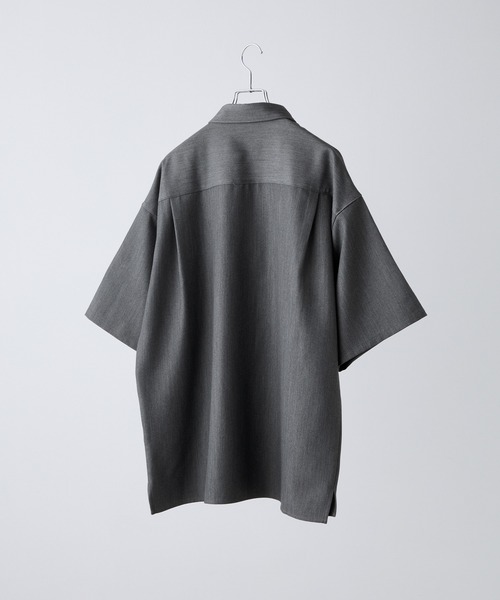 【CLEL】TR Loose Half Sleeve Regular Collar Shirt / TR ルーズ半袖レギュラーカラーシャツ【セットアップ対応】（シャツ/ブラウス）｜CLEL（クレイル）