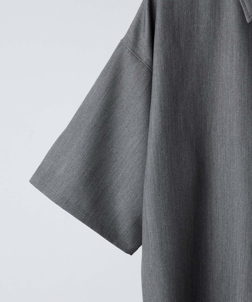 【CLEL】TR Loose Half Sleeve Regular Collar Shirt / TR ルーズ半袖レギュラーカラーシャツ【セットアップ対応】（シャツ/ブラウス）｜CLEL（クレイル）