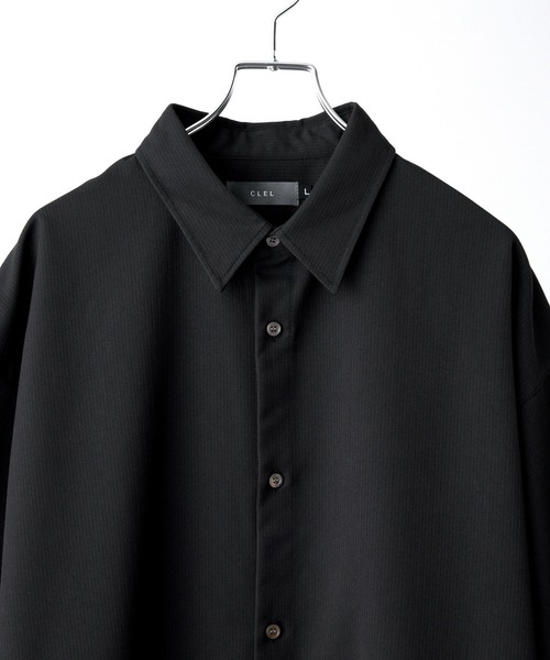 【CLEL】TR Loose Half Sleeve Regular Collar Shirt / TR ルーズ半袖レギュラーカラーシャツ【セットアップ対応】（シャツ/ブラウス）｜CLEL（クレイル）
