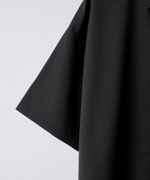 【CLEL】TR Loose Half Sleeve Regular Collar Shirt / TR ルーズ半袖レギュラーカラーシャツ【セットアップ対応】（シャツ/ブラウス）｜CLEL（クレイル）