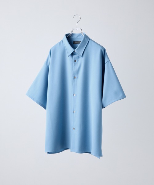 【CLEL】TR Loose Half Sleeve Regular Collar Shirt / TR ルーズ半袖レギュラーカラーシャツ【セットアップ対応】（シャツ/ブラウス）｜CLEL（クレイル）