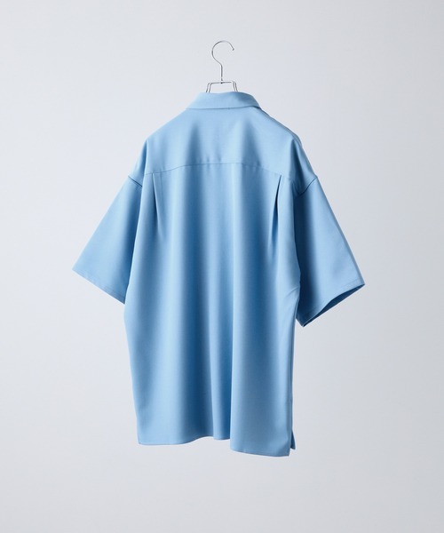 【CLEL】TR Loose Half Sleeve Regular Collar Shirt / TR ルーズ半袖レギュラーカラーシャツ【セットアップ対応】（シャツ/ブラウス）｜CLEL（クレイル）