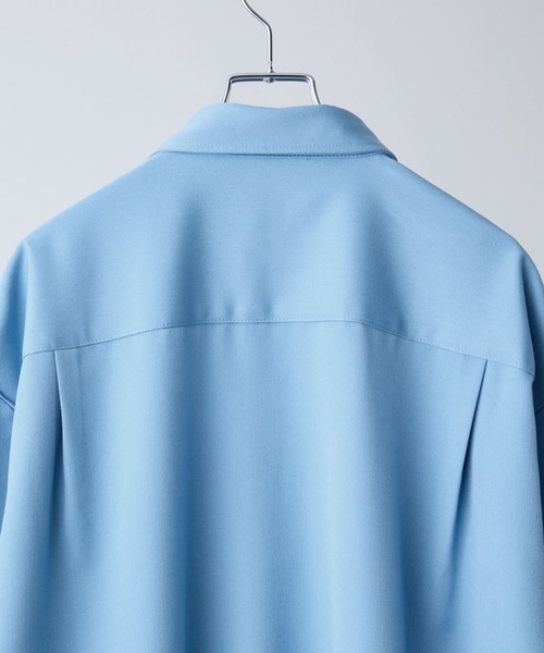 【CLEL】TR Loose Half Sleeve Regular Collar Shirt / TR ルーズ半袖レギュラーカラーシャツ【セットアップ対応】（シャツ/ブラウス）｜CLEL（クレイル）