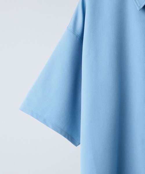 【CLEL】TR Loose Half Sleeve Regular Collar Shirt / TR ルーズ半袖レギュラーカラーシャツ【セットアップ対応】（シャツ/ブラウス）｜CLEL（クレイル）