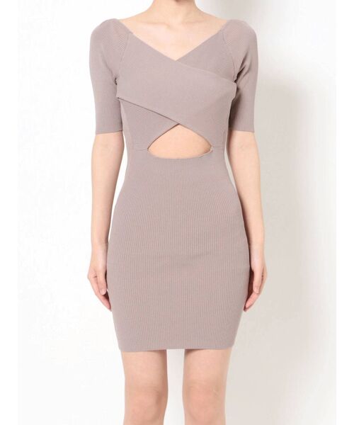 GYDA（ジェイダ）の「2WAYクロスタイトニットワンピース（ワンピース・レディース・ブラック/ピンク・FREE）」の14枚目の写真