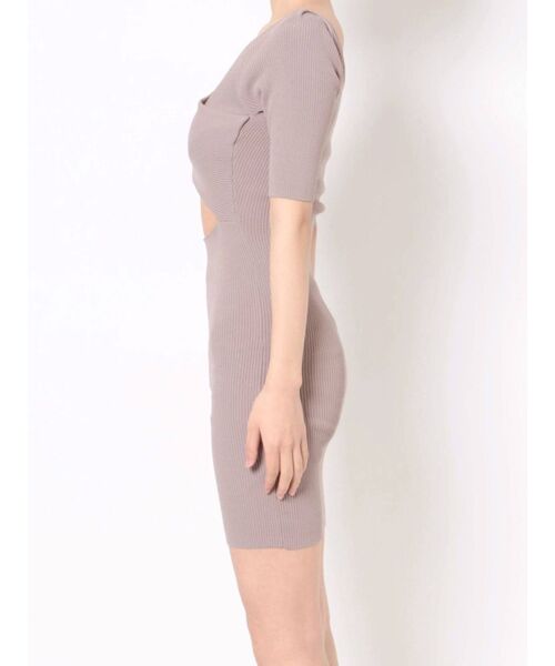 GYDA（ジェイダ）の「2WAYクロスタイトニットワンピース（ワンピース・レディース・ブラック/ピンク・FREE）」の11枚目の写真