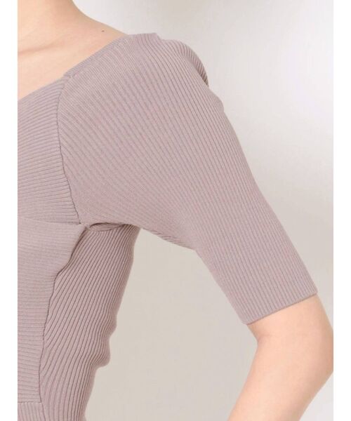 GYDA（ジェイダ）の「2WAYクロスタイトニットワンピース（ワンピース・レディース・ブラック/ピンク・FREE）」の16枚目の写真