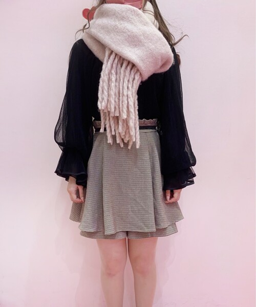 Ober Tashe(オーバータッシェ)の「厚手起毛無地ストール(ストール/ショール・レディース・アイボリー系3/ブラック系3/ライトグリーン系/ベージュ系3/ピンク系8/ブルー系3・FREE)」の13枚目の写真